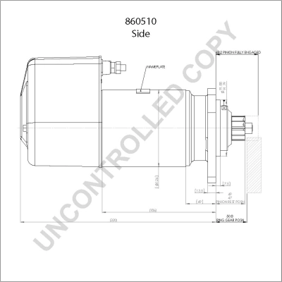 Démarreur BOM-Prestolite 860510GB