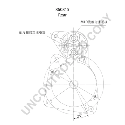 Démarreur BOM-Prestolite 860815