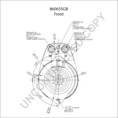 Démarreur BOM-Prestolite 860655GB