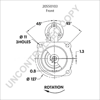 Démarreur BOM-Prestolite 20550103