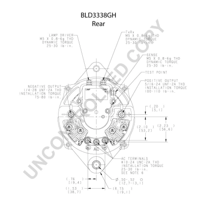 Alternateur BOM-Prestolite BLD3338GH