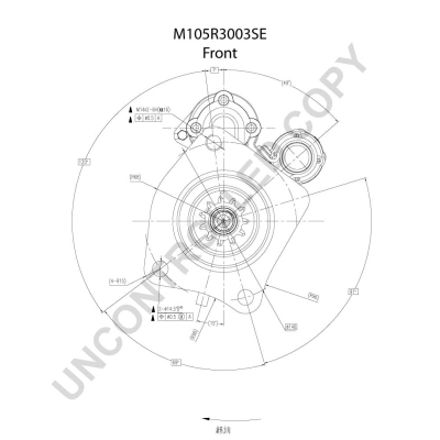 Démarreur BOM-Prestolite M105R3003SE