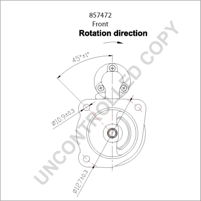 Démarreur BOM-Prestolite 857472GB