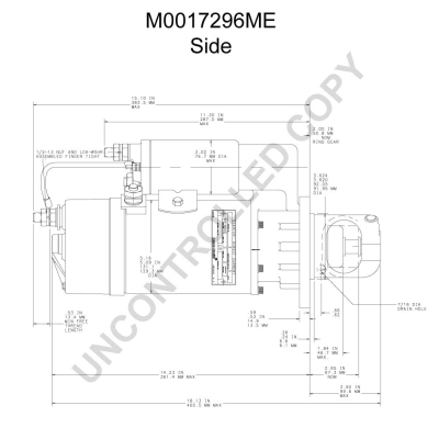Démarreur BOM-Prestolite M0017296ME