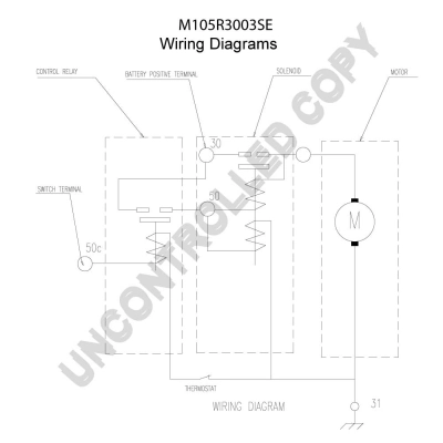 Démarreur BOM-Prestolite M105R3003SE