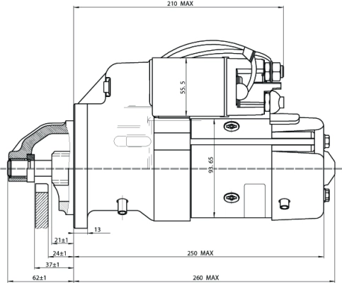 Démarreur BOM-Prestolite M93R3007SE