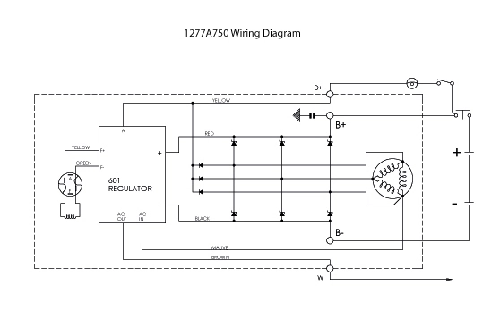 Alternateur BOM-Prestolite 1277A750