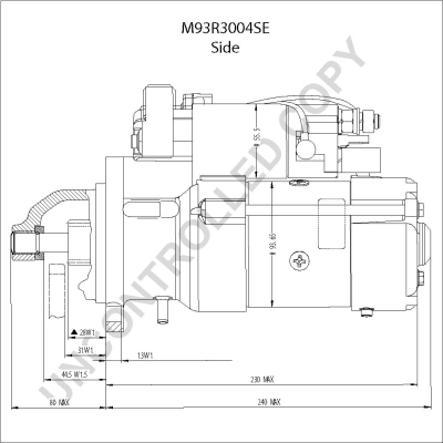 Démarreur BOM-Prestolite M93R3004SE