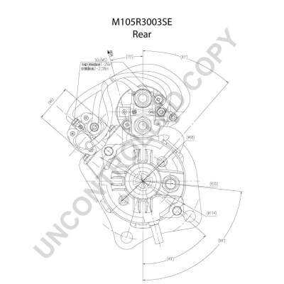 Démarreur BOM-Prestolite M105R3003SE