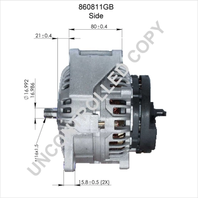 Alternateur BOM-Prestolite 860811GB