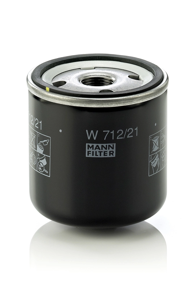 MANN-FILTER W712/21 — Фільтр оливний двигуна (вир-во MANN)
