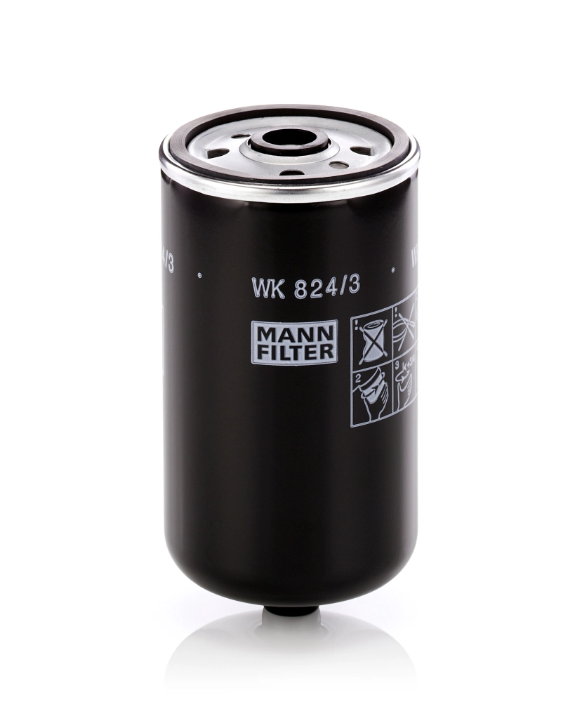 MANN-FILTER WK824/3 — Фільтр паливний HYUNDAI ACCENT III 1.5 CRDi (вир-во MANN)