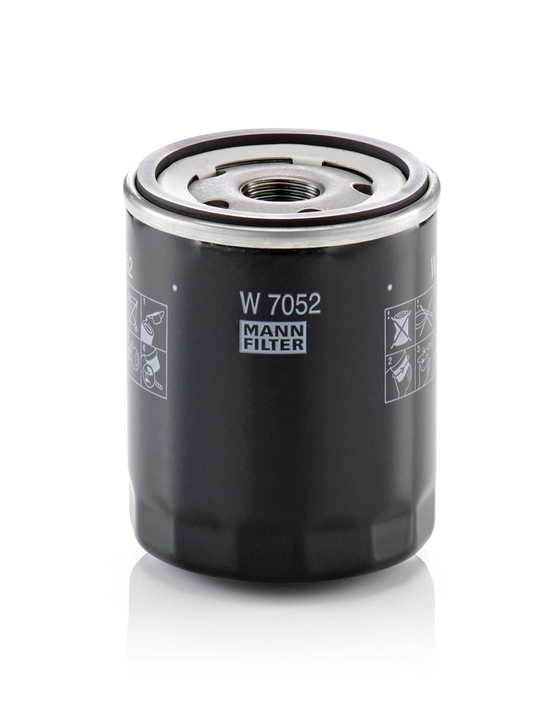 MANN-FILTER W7052 — Фільтр оливний двигуна VW T5, T6 2.0 TDI 09- (вир-во MANN)