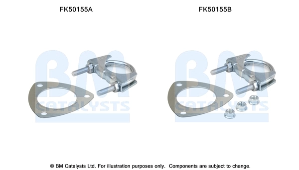 Kit d'assemblage, tuyau d'échappement BM CATALYSTS FK50155