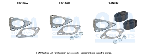 Mounting Kit, catalytic converter