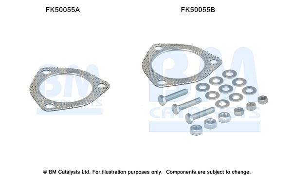 Kit d'assemblage, tuyau d'échappement BM CATALYSTS FK50055