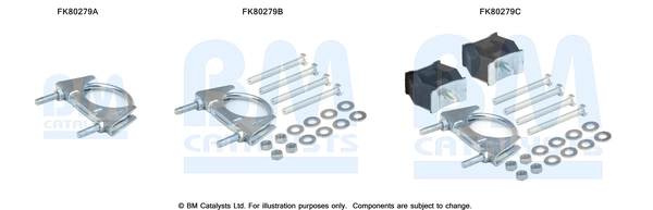 Mounting Kit, catalytic converter