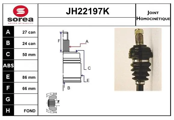 Joint Kit, drive shaft