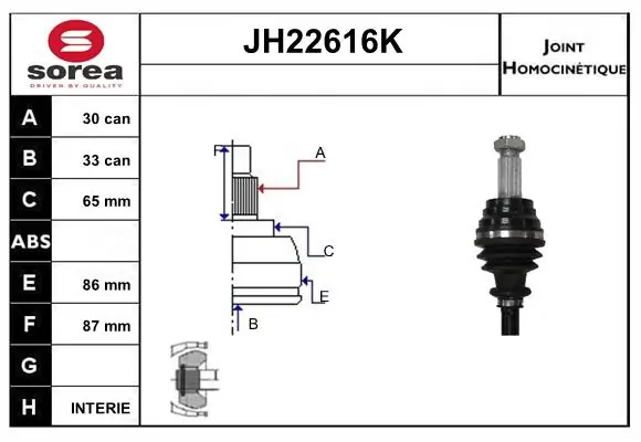 Joint Kit, drive shaft