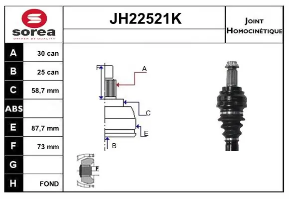 Joint Kit, drive shaft