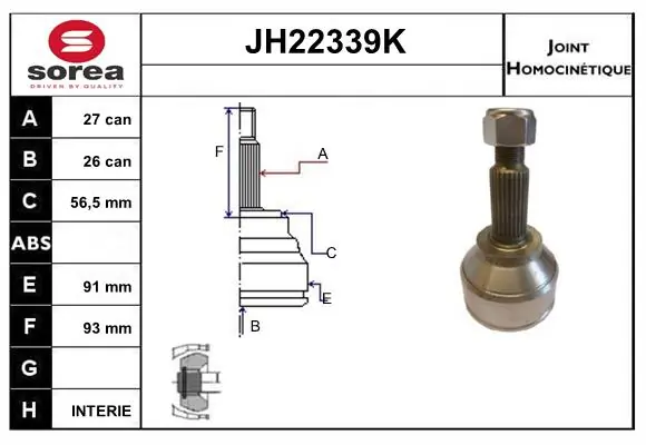 Joint Kit, drive shaft