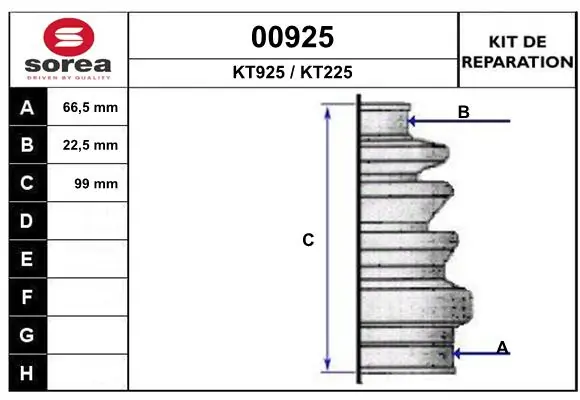 Bellow Kit, drive shaft