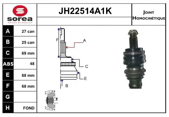 Joint Kit, drive shaft