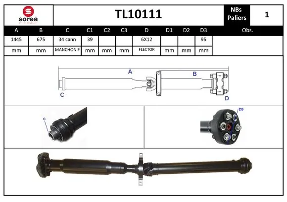 Propshaft, axle drive