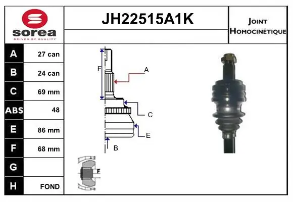 Joint Kit, drive shaft