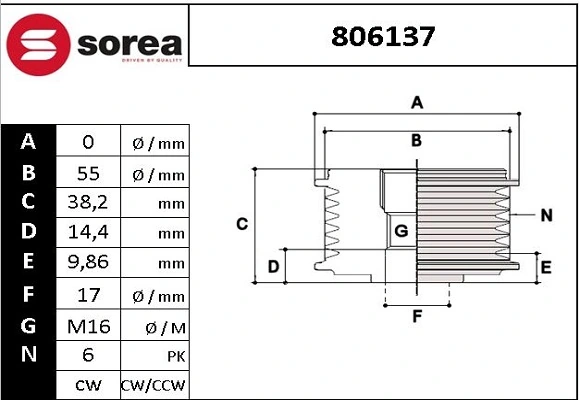 Alternator Freewheel Clutch