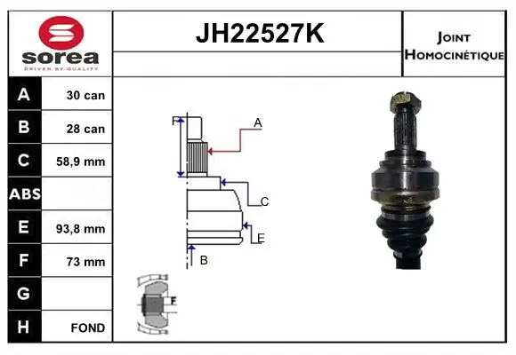 Joint Kit, drive shaft