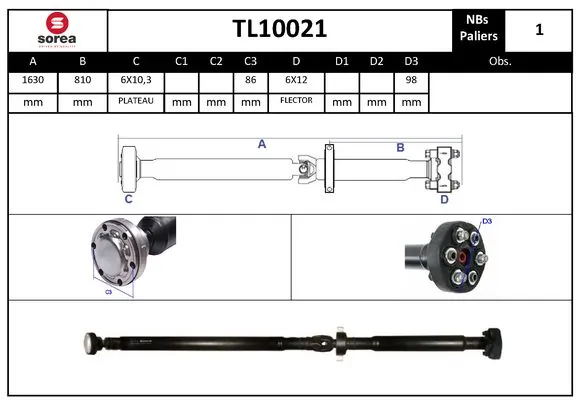 Propshaft, axle drive