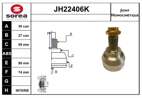 Joint Kit, drive shaft