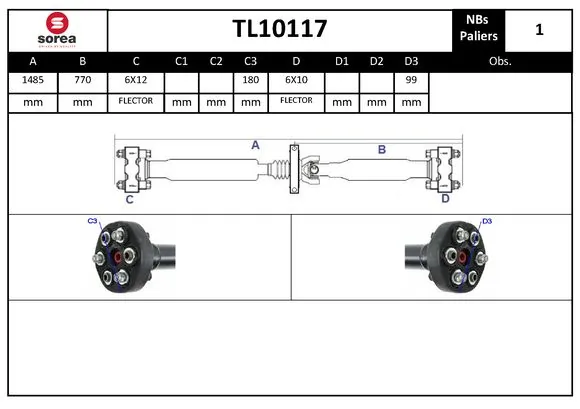 Propshaft, axle drive