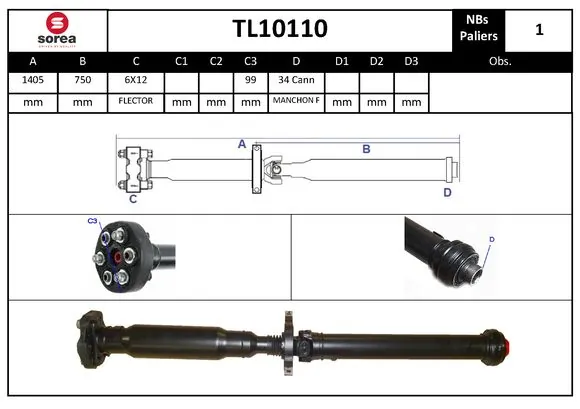 Propshaft, axle drive
