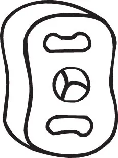 Bandes de caoutchouc, échappement BOSAL 255-159