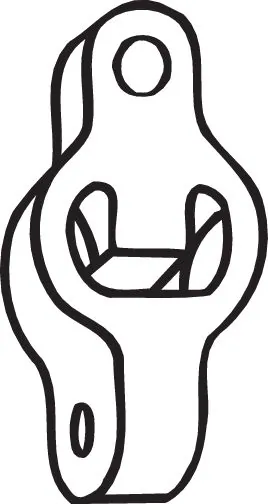 Bandes de caoutchouc, échappement BOSAL 255-115