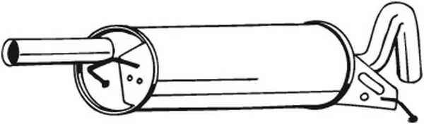 Silencieux arrière BOSAL 233-117