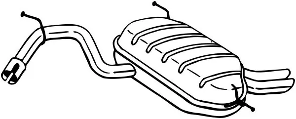 Silencieux arrière BOSAL 220-677