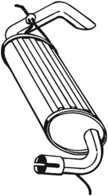 Silencieux arrière BOSAL 211-393
