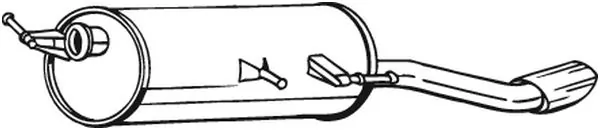 Silencieux arrière BOSAL 190-091