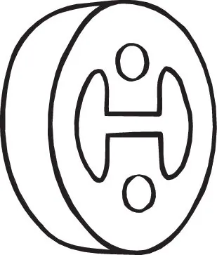 Bandes de caoutchouc, échappement BOSAL 255-383