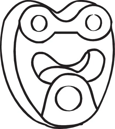 Bandes de caoutchouc, échappement BOSAL 255-304