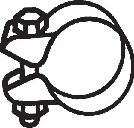 Pièce de serrage, échappement BOSAL 250-351