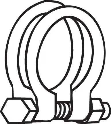 Pièce de serrage, échappement BOSAL 250-458