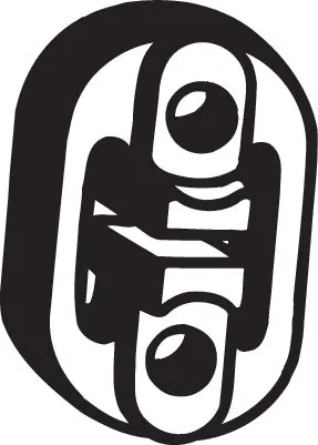 Bandes de caoutchouc, échappement BOSAL 255-544