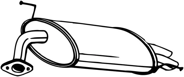 Silencieux arrière BOSAL 163-161