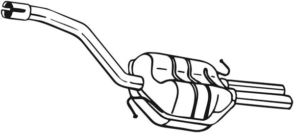 Silencieux arrière BOSAL 233-551