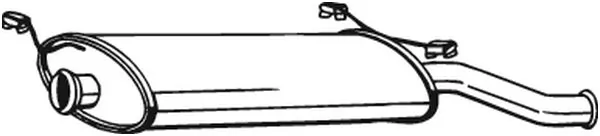 Silencieux arrière BOSAL 135-241