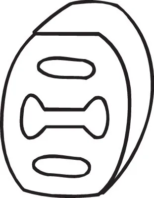 Bandes de caoutchouc, échappement BOSAL 255-022